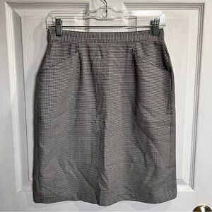 PER TE BY KRIZIA Monochrome Checkered Pencil Skirt